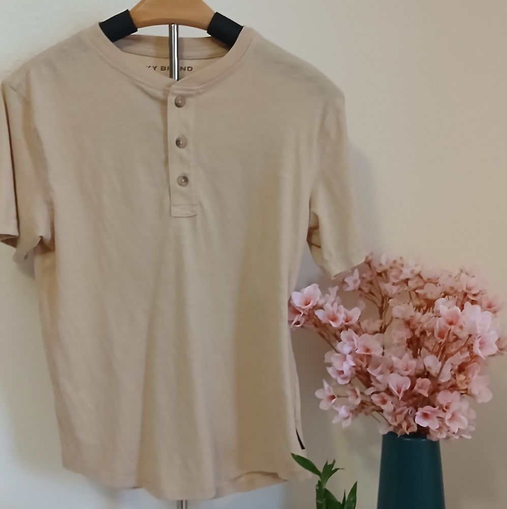 Lucky Brand Boys Henley Tee – Size M (10/12)